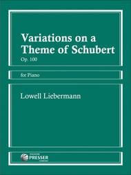 Variations on a Theme of Schubert, Op. 100 piano sheet music cover Thumbnail